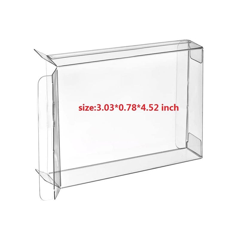 WICAREYO 10Pcs Clear Case Sleeve Protector Compatible for N64 Games Cartridge - Image 1